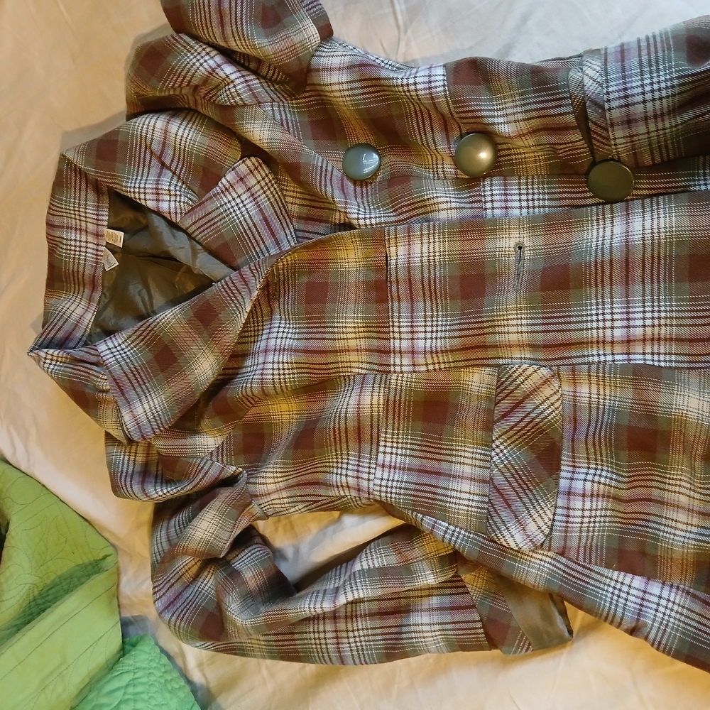 Plaid Jacket In Brown and Gray